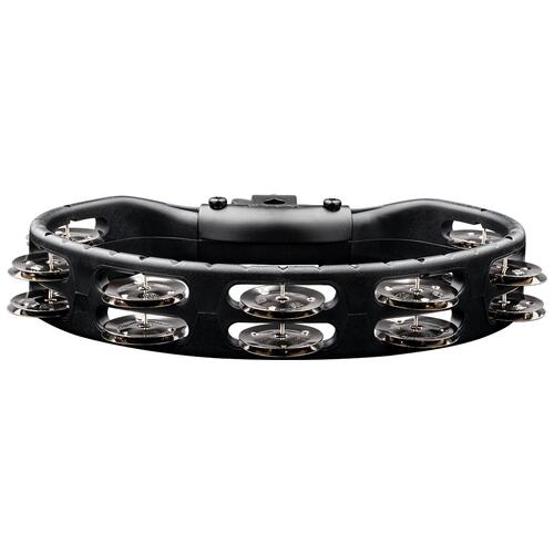 Image 4 - Meinl Percussion Headliner® Series Mountable ABS Tambourine, Dual row, Black, Stainless steel jingles - HTMT2BK
